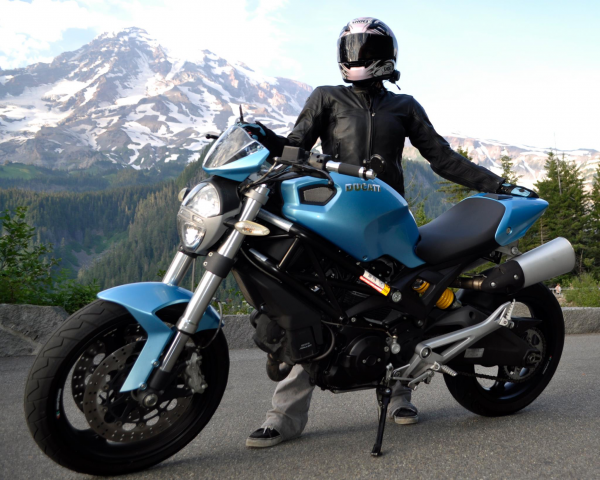 Sky Blue Ducati Monster