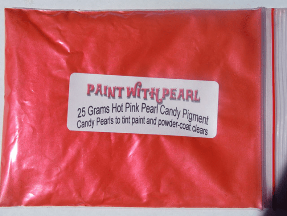 25 gram bag of Hot Pink-Tangerine Candy