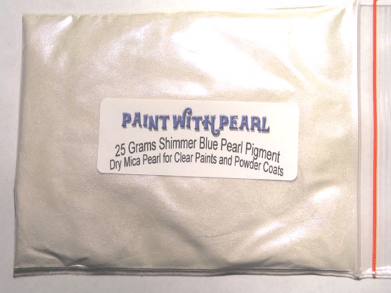 25 gram bag of Blue Shimmer Ghost Pearl