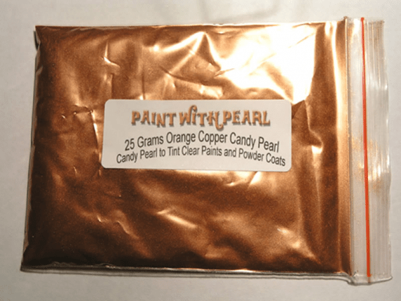 25 Gram Bag Orange Copper Candy Pearls