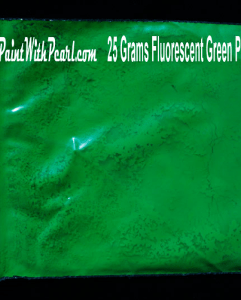 25 gram bag of green-fluorescent-paint-pigment