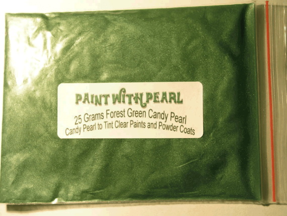 25 Gram Bag of Forest Green Candy Pearls ®.