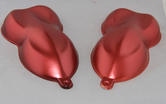 Ruby Red candy pearls on Speed Shapes