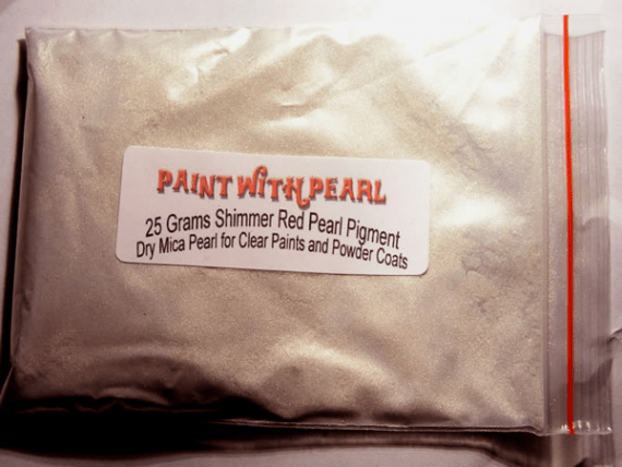 25 gram bag of Shimmer Red Ghost Pearl