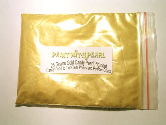 25 Gram Bag Gold Candy Paint Pearls