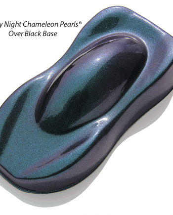 Starry Night Custom Paint Teal Blue Purple super dark midnight chameleon over a black base coat.