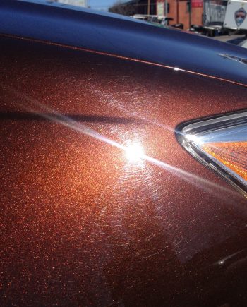 Cinnamon Brown Candy Paint Pearl has a touch of orange or red in it, as opposed to the standard nut brown.