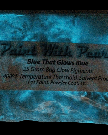 Blue glow in the dark Pigment can give you blue in the day, and blue Glow at night!