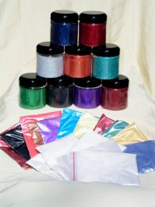 Pigment Sample Packs - Mini Pro Painter Pack 25 includes all types of Pearl Pigments and flakes.