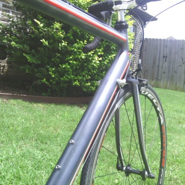 black gunmetal candy pearls on road bike