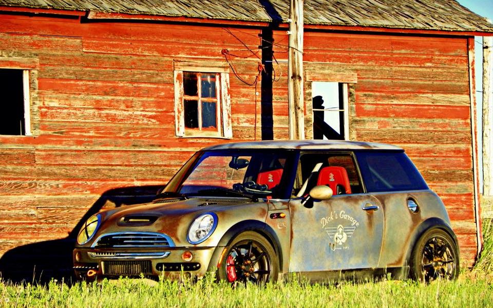 This is no rust bucket mini cooper. It is an effects paint that is getting lots of notoriety for home made DIY custom paint jobs.